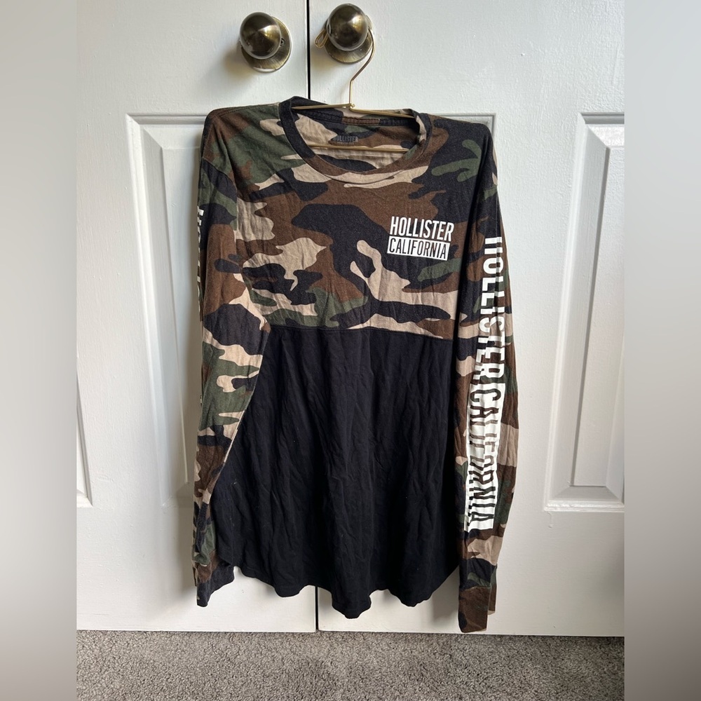 Hollister Camouflage Longe Sleeve Shirt